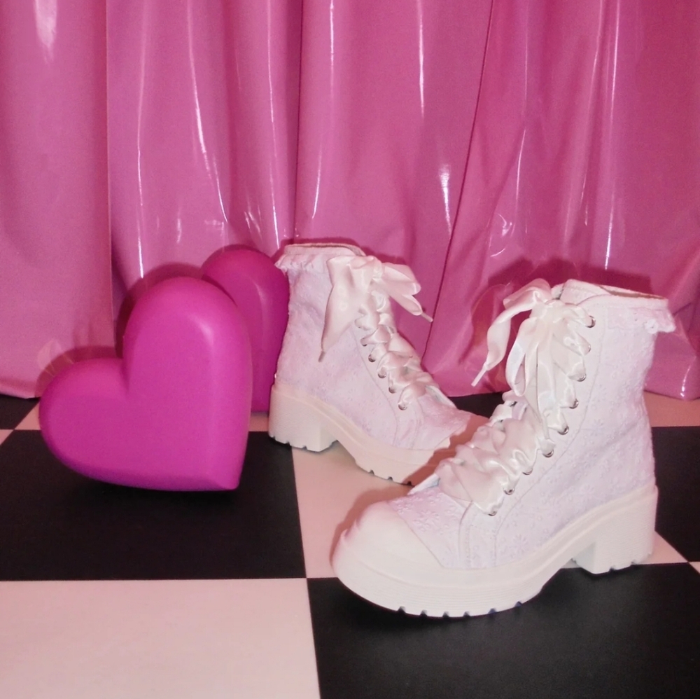 Dolls Kill - Sugar Thrillz Princess Adventure High Top Sneakers/Boots